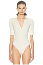 view 2 of 6 Devora Polo Bodysuit in Ivory
