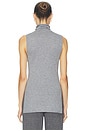 view 3 of 4 Kerstin Sleeveless Turtleneck in Light Heather Grey