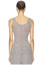view 3 of 4 Easy Tank in Everyday Jersey in Dark Heather Grey