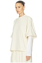 view 3 of 6 ФУТБОЛКА DOUBLE SLEEVE in Ivory