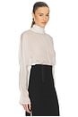 view 2 of 4 Dolman Popover Top in Cupro in Ivory