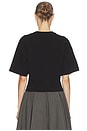 view 3 of 4 The Sculpted Tee in Thick Jersey in Black