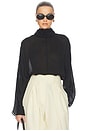 view 1 of 4 Dolman Popover Top in Cupro in Black