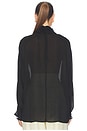 view 3 of 4 Dolman Popover Top in Cupro in Black