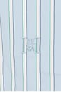 view 5 of 5 Stripe Poplin Fitted Shirt in Green And Blue Stripe