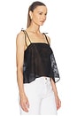 view 2 of 5 Handkerchief Camisole in Black
