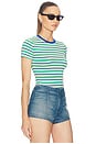 view 2 of 5 Baby Tee in Blue Stripe