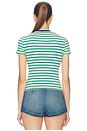 view 3 of 5 Baby Tee in Blue Stripe