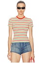 view 1 of 5 Baby Tee in Red Stripe