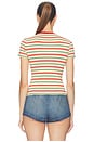 view 3 of 5 Baby Tee in Red Stripe