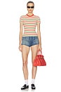 view 4 of 5 Baby Tee in Red Stripe