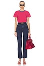 view 4 of 5 Little Boy Tee in Stripe in Red Stripe With Blue Rib