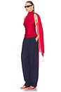 view 3 of 4 ТОП NATASHA SILK HALTER in Ruby Red