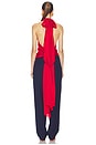 view 4 of 4 ТОП NATASHA SILK HALTER in Ruby Red