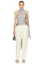 view 1 of 3 Natasha Silk Halter in Stormy Grey