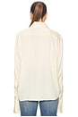 view 3 of 4 The Relaxed Silk Shirt in Cream