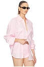 view 2 of 5 CAMISA WASHED LINEN SHIRT in Classic Pink