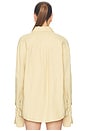 view 3 of 5 CAMISA WASHED LINEN SHIRT in Basket Beige