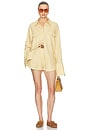 view 4 of 5 CAMISA WASHED LINEN SHIRT in Basket Beige
