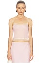 view 1 of 4 CAMISOLA VISCOSE GEORGETTE in Peony Pink