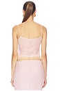 view 3 of 4 CAMISOLA VISCOSE GEORGETTE in Peony Pink