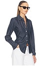 view 2 of 5 Denim Fitted Shirt in Dark Blue