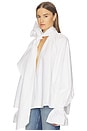 view 2 of 4 Voluminous Blouse in Heavy Poplin in White