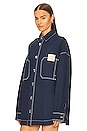 view 3 of 6 Denim Overshirt in Navy
