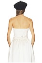 view 4 of 4 Gala Bustier in Double Face Satin in Ivory