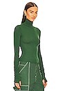 view 2 of 4 Jersey Long Sleeve Turtleneck in Forest