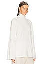 view 2 of 4 Jersey Oversized Turtleneck in White