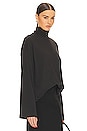 view 2 of 5 Jersey Oversized Turtleneck in Black