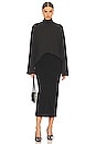 view 4 of 5 Jersey Oversized Turtleneck in Black