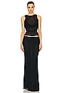 view 4 of 4 Sheer Knit Draped Top in Black