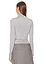 view 3 of 4 Jersey Seamed Top in Dove Grey