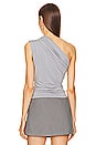 view 3 of 4 Jersey Asymmetrical Top in Dove Grey