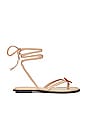view 1 of 5 Lace Up Sandal in Nude