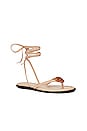 view 2 of 5 Lace Up Sandal in Nude