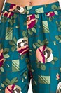 view 4 of 7 Peg Leg Trouser in Teal Floral