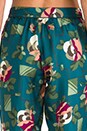 view 6 of 7 Peg Leg Trouser in Teal Floral