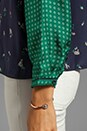 view 4 of 5 Blocked Button Back Blouse in Navy Floral