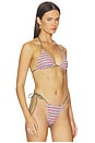 view 2 of 5 Double String Bikini Top in Back To Basics