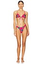 view 4 of 4 Triangle Front Tie Bikini Top in Curiosity Leads To Trouble