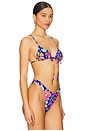 view 2 of 4 Triangle Front Tie Bikini Top in Out Of My Head
