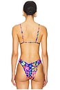 view 3 of 4 Triangle Front Tie Bikini Top in Out Of My Head