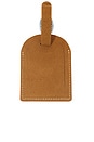view 1 of 2 Luggage Tag in Brown Suede