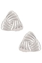 view 1 of 2 Tri Earrings in Silver