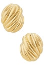 view 1 of 2 Hive Clip On Earrings in Gold