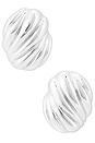 view 1 of 2 Hive Clip On Earrings in Silver