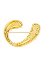 view 2 of 3 Twist Skinny Brooch in Gold